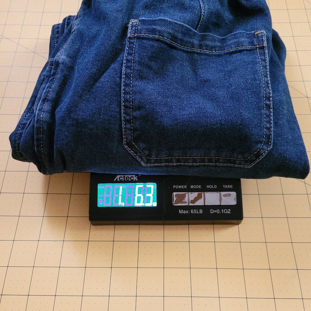 Time and Tru  Blue Jeans Elastic Waist with Belt Misses Size 8 - Picture 9 of 9